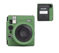 HIYQIN Camera Case Compatible with Fujifilm Instax Mini 99 Instant Camera, Silicone Cover for Instax Mini 99, Protective Case with Bold Vivid Color - Bold Green