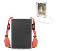 HIYQIN Clear Case for Instax Mini Link+ Printer, Fuji Mini Link Plus Hard PC Protective Case with Clear Photo Case and Adjustable Shoulder Strap - Fuji Link Plus Accessories - Transparent