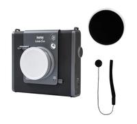 HIYQIN Lens Cap compatible with Fuji Instax Wide Evo, Lens Accessories for Fujifilm Instax Wide EVO Anti-Scratches Aluminum Lens Cover with Anti-lost String-Silver