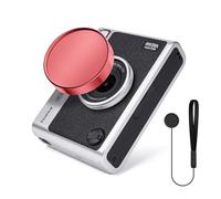 HIYQIN Mini EVO Lens Cap, Lens Protective Cap Compatible with Fujifilm Instax Mini Evo, Instax Mini Evo Lens Protective Cover - Plastic, Red