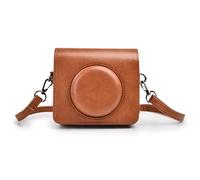 HIYQIN Mini Shot 3 Case, Protective PU Leather Case for Kodak Mini Shot 3, Kodak C300R Camera Case with Charging Interface - Retro Brown