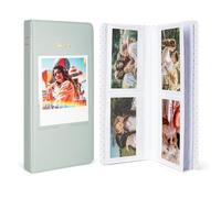 HIYQIN Photo Album Book for Instax Wide Film 3.5x4.25, 64 Pockets Photo Album with Photo Window fits for Fujifilm Instax Wide 400/300/210/200/Wide EVO/Polaroid 600 i-Type - Green