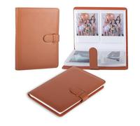 HIYQIN Photo Album Book for Instax Wide Film 3.5x4.25, 80 Pockets Photo Album with Photo Window fits for Fujifilm Instax Wide 400/300/210/200/Wide EVO/Polaroid 600 i-Type - Green