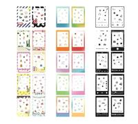 HIYQIN Photo Border Stickers - 30pcs Lovely Mini Photo Film Stickers Compatible with FujiFilm Instax Mini 12/11/9/8/7S/70/40/50S/ EVO Instant Film