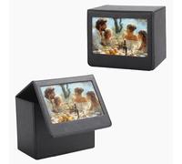 HIYQIN Photo Storage Box for Instax Wide/Polaroid Now+/I-Type/OneStep2 Instant Film, 3.5x4.25” Photo Holder fits for Fujifilm Instax Wide 400/300 Wide Picture Display - Black