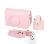 HIYQIN Protective Case Compatible with Kodak EKTAR H35/H35N/Ultra F9/Vibe 501F Film Camera, PU Leather Carrying Bag and Film Storage Case for Kodak H35/H35N/Ultra F9/Vibe 501F Film Camera - Pink