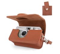 HIYQIN Protective Case Compatible with Kodak EKTAR H35/Ultra F9/Vibe 501F Film Camera, PU Leather Carrying Bag and Film Storage Case for Kodak H35/Ultra F9/Vibe 501F Film Camera - Brown