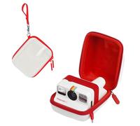 HIYQIN Protective Storage Case Compatible with Polaroid Go Instant Film Cameras - for Polaroid Go 9035/9071/ 9070 Travel Case with Wrist Band - White