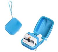HIYQIN Protective Storage Case Compatible with Polaroid Go Instant Film Cameras - Polaroid Go 9035/9071/ 9070 Travel Case with Wrist Band - Blue