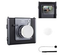 HIYQIN Screen Protector and Lens Cap for Fujifilm Instax Wide EVO Hybrid Camera, Wide Evo Aluminum Cap, 0.25mm Tempered LCD Screen Protector and Lens PET Film Accessory Kit - Silver