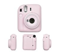 HIYQIN Soft Silicone Protective Case Compatible with Fujifilm Mini 12 Instant Camera, Mini 12 Case Silicone Cover - Perfectly Fit and Great Grip Feeling - Pink