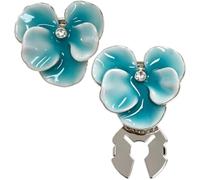 HiyyFloy 2 Pcs Flower Cufflinks Button Covers Floral Cuff Link Replacement Buttons Diy Decorative for Dress Shirt Blouses Dresses Clothing Fancy Accessories