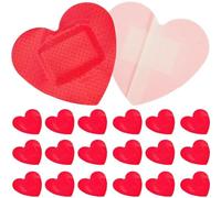HiyyFloy 20pcs Cute Heart Shaped Bandages Waterproof Adhesive Bandages for Small Cuts and Scrapes Fun and Colorful First Aid Stickers