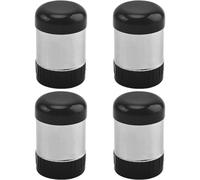 HiyyFloy 4-pack Mini Stainless Steel Salt and Pepper Shakers for Travel, Camping, - Moisture Proof, Leak-proof, Portable Spice Containers with Secure Lids