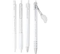 HiyyFloy 4pcs Angel Wings Gel Ink Pen Set,Cute Note Taking 0.5mm Fine Point Retractable Black Ink Pens for Writing, Journaling, School, Office