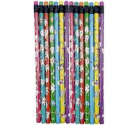 HiyyFloy 50 Pieces Tooth Pattern Pencils for Kids Cartoon Pencils with Erasers Wooden Pencil for School Stationery Party Reward Supplies
