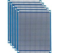 HiyyFloy 5pcs Electronic Pcb Board Diy Printed Circuit Board Double Side Prototyping Kit Prototype Board Fro Soldering Electronic Project