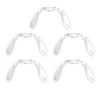 HiyyFloy 5pcs/set U Shape Style Connected Nose Octagonal Eyeglasses Soft Nose Pads Anti-slip Nose Pads Insert on Nose Pad for Sunglasses
