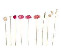HiyyFloy 9pcs Diffuser Sticks Set, Rattan Fragrance Diffuser and Flower Replacement Refill Diy Home Fragrance Rattan Sticks Decor for Home
