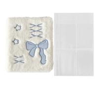 HiyyFloy A6 Binder Photo Album Cute Ballet Style Bowknot Plush Photocard Holder Kpop Photocard Holder Album Notebook Stationery