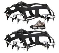 HiyyFloy Anti-slip Shoes Ice Grips, 1 Pair 18 Teeth Anti-slip Snow Cleats Shoes Ice Winter Walker Traction Device