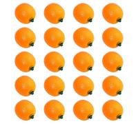 HiyyFloy Artificial Oranges 20pcs Lifelike Tangerines Model Toy Realistic Fake Orange Desktop Ornament Simulation Fake Fruit Decoration for Office Home