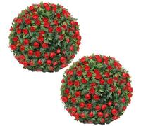 HiyyFloy Artificial Topiary Balls Realistic Leaf Grass Ball Hanging Hanging Topiary Ball Grass Balls Decorative Greenery Ball for Garden Courtyard