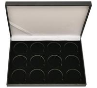 HiyyFloy Black Coin Holder Display Box Coin Collection Case for Silver Dollar Commemorative Coins Medal Pin Storage Presentation Box Collectors Supplies
