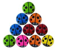 HiyyFloy Bouncy Balls 10 Pcs Ladybug Pattern Bouncing Balls Small Toys Party Bag Fillers for Kids Game Prizes Kids Party Favors Prizes