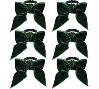 HiyyFloy Bow Napkin Rings 6pcs Christmas Paper Napkin Buckles Banquet Party Dinner Table Decor for Wedding Christmas Thanksgiving