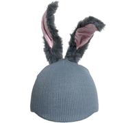 HiyyFloy Bunny Ear Ski Helmet Cover,Fun Knitted Hat, Snowboarding and Skiing Helmet Accessory,Winter Headgear