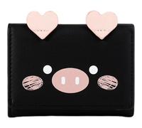HiyyFloy Cute Wallets for Women, Leather Blocking Small Trifold Wallet with Id Window Women Card Wallet with Coin Pocket for Outdoor Travel