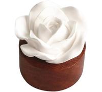 HiyyFloy Flower Passive Essential Oil Diffuser Stone White Floral Diffuser with Container Handmade Decorative Tabletops Home Decoration Christmas