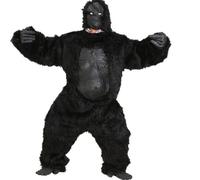 HiyyFloy Full Gorilla Suit Costume King Animal Cosplay Costume Latex Full Head Mask Chimpanzee Fancy Dress for Halloween Carnival