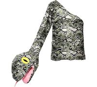 HiyyFloy Kids Snake Costume, Unisex Python Fancy Dress Up Costume, Novelty Snake Fancy Dress Animal Role-playing Costumes for Carnival Party