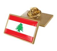HiyyFloy Lebanese Flag Lapel Pins Coat of Arms of Lebanon National Emblem Brooch Badges Unisex Souvenirs Decorative Gifts