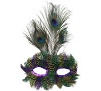 HiyyFloy Makeup Mask Feather Mask Masquerade Mask Half Face Mask Halloween Carnival Mask for Ballroom Dances Party