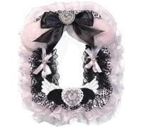 HiyyFloy Photocard Protective Sleeve, Lace Bow Id Card Holder, Clear Display Case for Collectible Cards, Itabag Ornament Card Pouch, Kawaii Card Cover for Fans