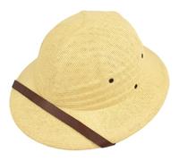 HiyyFloy Pith Hat - Colonial Hat, Postal Carrier Hat, Straw Design for Costumes, Role-playing and Sun Protection