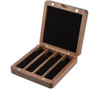 HiyyFloy Portable Clarinet Case, Saxophone Storage Case Storage for 4 Reeds, Individual Card Slots Reeds Case, Wooden Bassoon Case, (Not Included)