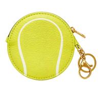 HiyyFloy Pu Leather Mini Bag Pendant, Sport Ball Shaped Keychain Coin Wallet, Waterproof Cute Minimalist Sports Coin Purse for Coins & Keys