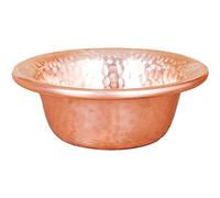 HiyyFloy Pure Copper Mixing Bowl with Hammered Finish for Salad, Egg Beating, Decorative & Kitchen Serving Purposes