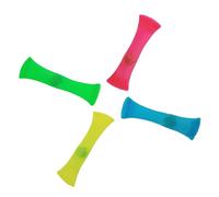 HiyyFloy Relief Toy with Marbles Braided Mesh 4pcs Easy Bend Kids Sensory Tube Portable Eco Friendly Squeezed Fidgets Stress Mesh Tube