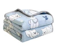 HiyyFloy Wearable Shawl Blanket Full Length Blanket Cartoon Print Air-conditioner Throw Portable Multi-use Blanket for Sofa Office & Travel