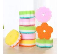 HiyyFloy Wrapped Sponge, Kitchen Dishwashing Sponge Multi-purpose Mesh Net Scouring Pad, Odor-free Sponge Wipes Suitable for Travel Apartments Household Cleaning