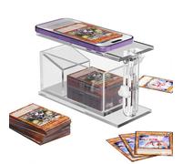 HIZH Adjustable Card Scanner Stand for MTG & TCG Collectors | Premium Acrylic Holder for Fast, Accurate Phone Scanning with ManaBox & TCGplayer App | Sleeve-Compatible & Portable Design