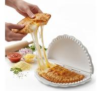 HIZH Tortilla Wrap Sealer - Unique Shell-Shaped Burrito Maker & Crimper for 10-12 Inch Wraps - Leak-Proof Serrated Seal - Dishwasher Safe Kitchen Gadget for Tacos, Quesadillas & Pastries