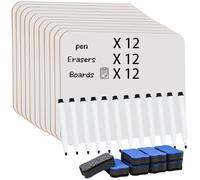 Hiziwimi 12 Pack Dry Erase Mini Whiteboards, 11.8X8.2 Inches Double-Sided Small White Board for Classroom Students Teachers, Portable Mini Whiteboard for School, Office, Home