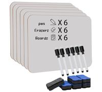 Hiziwimi 6 Pack Dry Erase Mini Whiteboards, 11.8X8.8 Inches Double-Sided Small White Board for Classroom Students Teachers, Portable Mini Whiteboard for School, Office, Home
