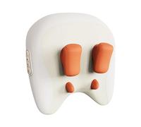 Hizoo Neck Massager, 6d Soft Massage Head, 35° Reverse Arch Ergonomic Support, 2 Levels Hot Compress, Relieve Muscle Tension & Fatigue (White)